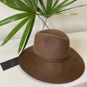 Janessa Leone Billie Fedora Hat Camel Small Alara